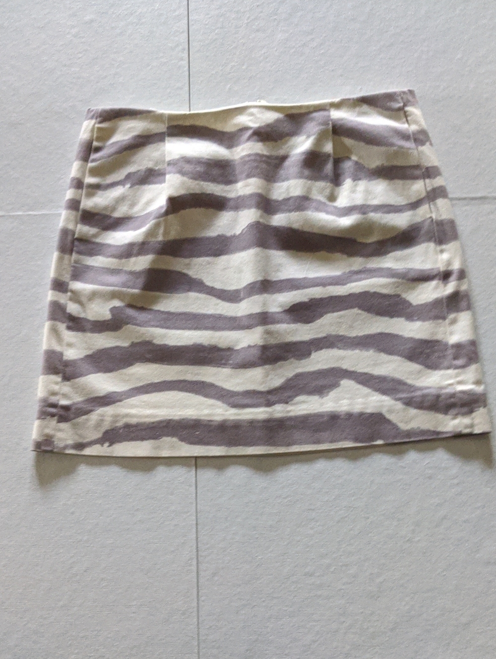 J. Crew Watercolor Zebra Stripe Mini Skirt - Sz 2